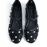 Lisa Mesh Ballerinas - Black
