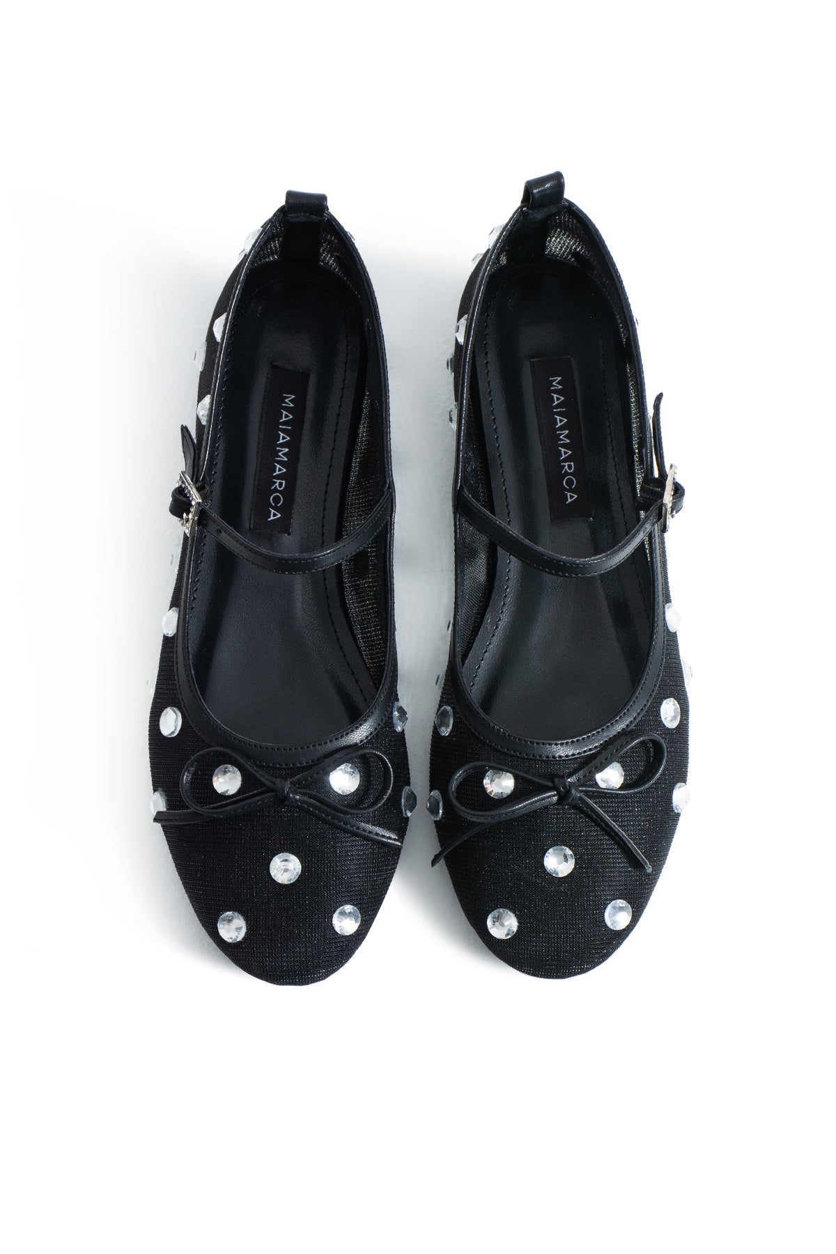 Lisa Mesh Ballerinas - Black