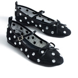 Lisa Mesh Ballerinas - Black