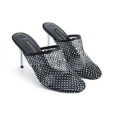 Noa Mesh Mules - Black