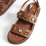 Aria Sandals - Brown