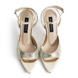 Elis Heeled Sandals - Gold