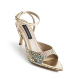 Elis Heeled Sandals - Gold