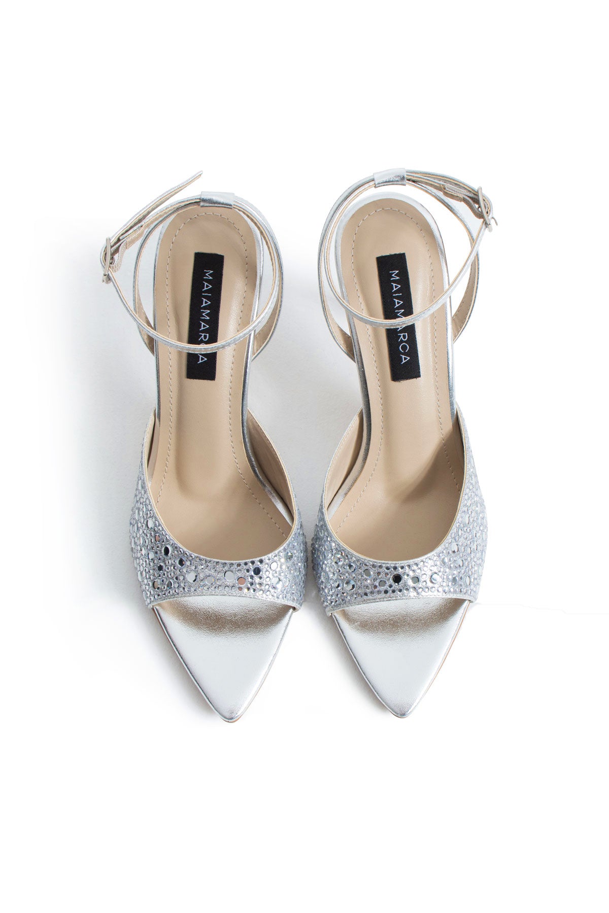 Elis Heeled Sandals - Silver