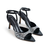 Elis Heeled Sandals - Black