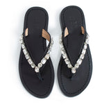 Jona Flat Sandals - Black