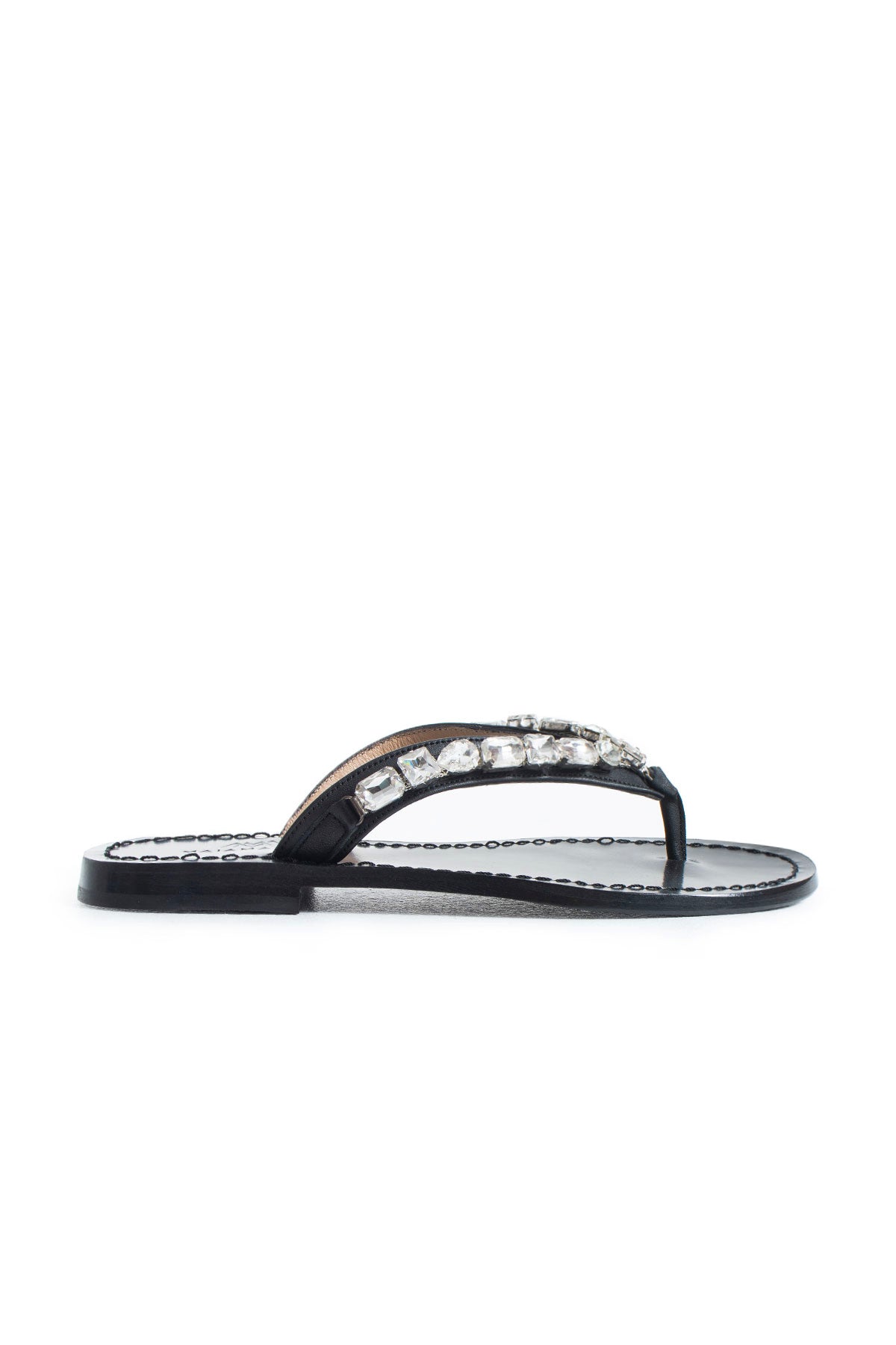 Jona Flat Sandals - Black
