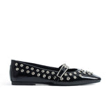 Jona Flat Sandals - Black