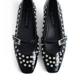 Jona Flat Sandals - Black