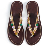 Jona Flat Sandals - Brown