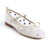 Lisa Mesh Ballerinas - Beige