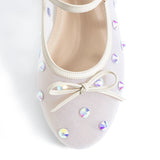 Lisa Mesh Ballerinas - Beige