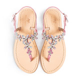 Maia Aster Crystal Sandals - Pink
