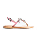 Maia Aster Crystal Sandals - Pink