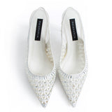 Maia Bride Luna Pumps - White