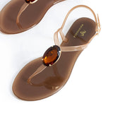 Maia Jelly Sandals - Brown