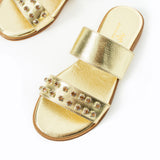 Maia Liva Crystal Sandals - Gold