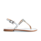 Maia Nova Crystal Sandals - White