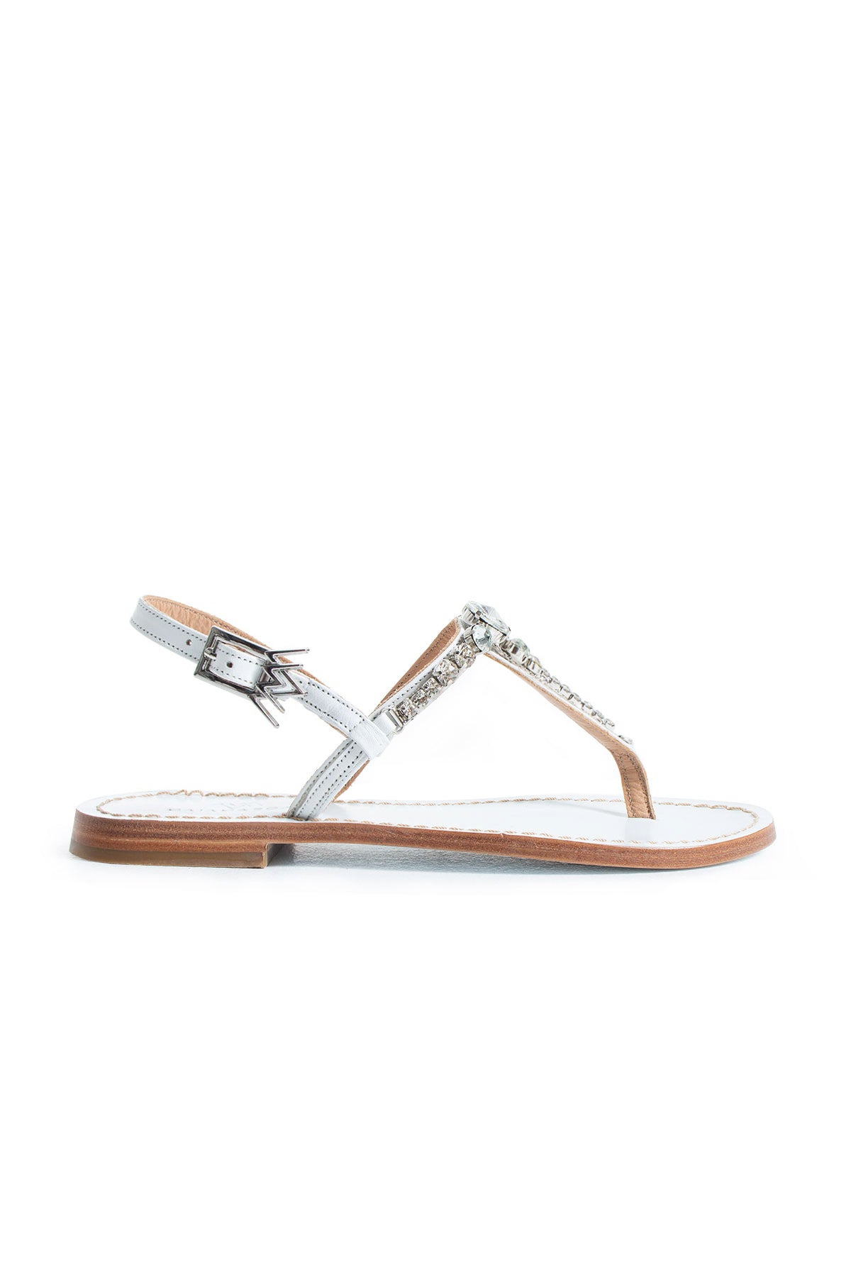 Maia Nova Crystal Sandals - White