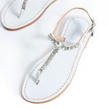 Maia Nova Crystal Sandals - White