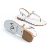 Maia Nova Crystal Sandals - White