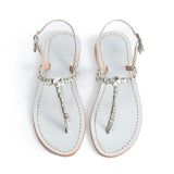 Maia Nova Crytsal Sandals - Silver
