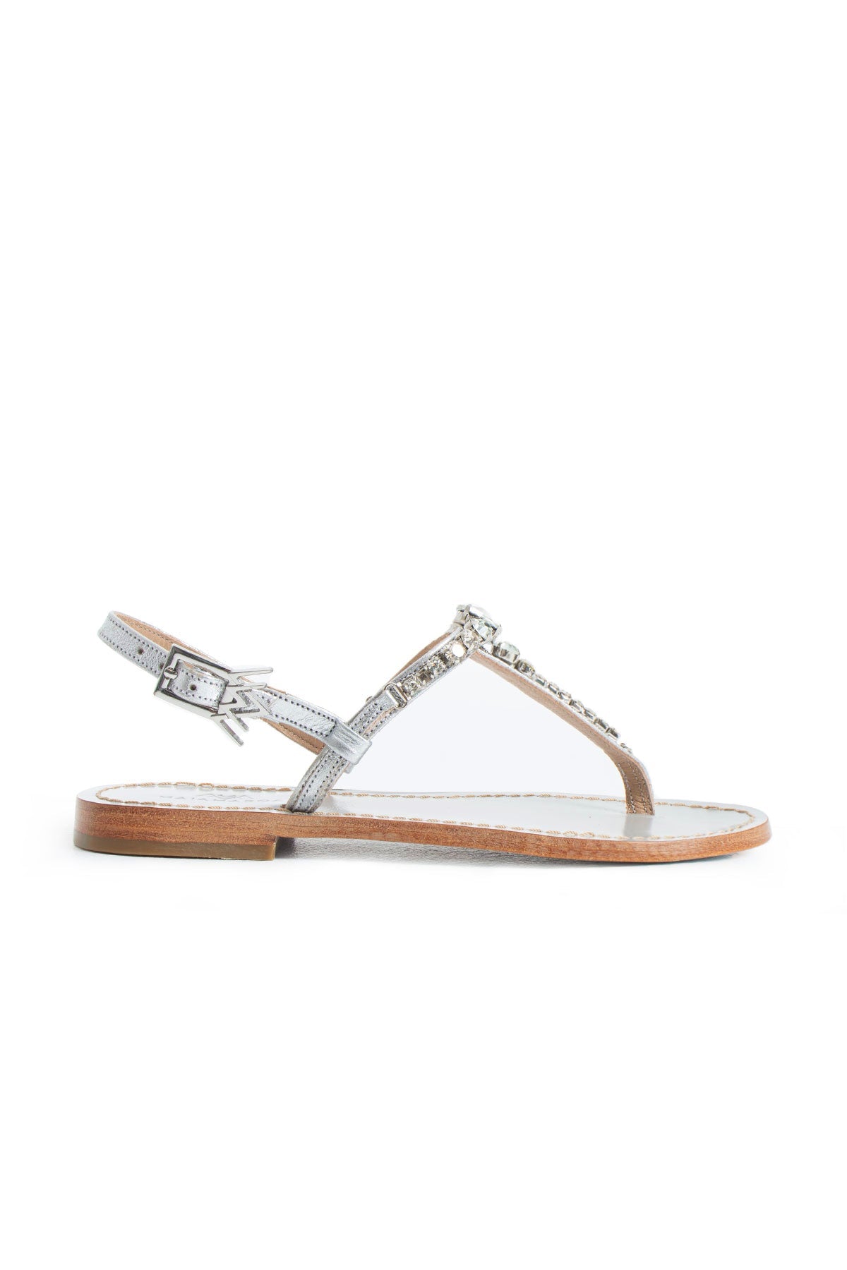 Maia Nova Crytsal Sandals - Silver