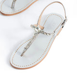 Maia Nova Crytsal Sandals - Silver