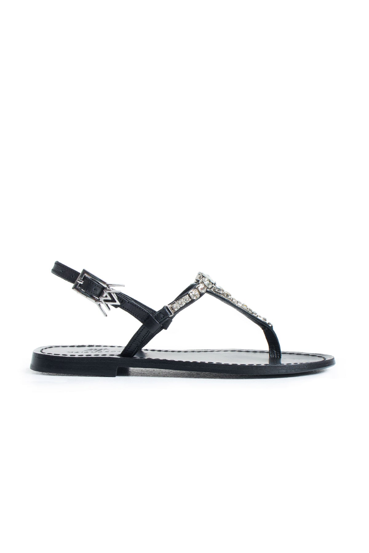 Maia Nova Crystal Sandals - Black