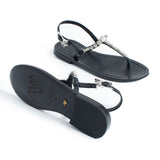 Maia Nova Crystal Sandals - Black