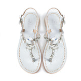 Maia Oria Crystal Sandals - Silver