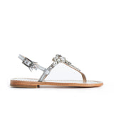 Maia Oria Crystal Sandals - Silver