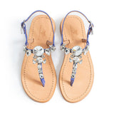 Maia Oria Crystal Sandals - Naturel Purple