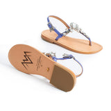 Maia Oria Crystal Sandals - Naturel Purple