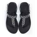 Maia Sette Crystal Sandals - Anthracite