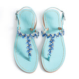 Maia Sette Crystal Sandals - Blue