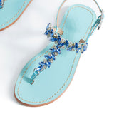 Maia Sette Crystal Sandals - Blue