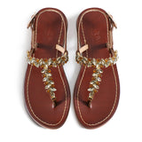Maia Sette Crystal Sandals - Brown