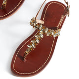Maia Sette Crystal Sandals - Brown