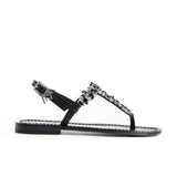 Maia Sette Crytsal Sandals - Black
