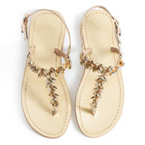Maia Sette Crystal Sandals - Gold