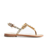 Maia Sette Crystal Sandals - Gold
