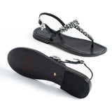 Maia Sette Crystal Sandals - Anthracite