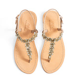 Maia Sette Crystal Sandals - Beige