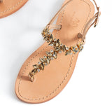 Maia Sette Crystal Sandals - Beige