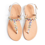 Maia Sette Crystal Sandals - White