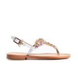 Maia Sette Crystal Sandals - White