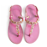 Maia Sette Crystal Sandals - Fuchsia