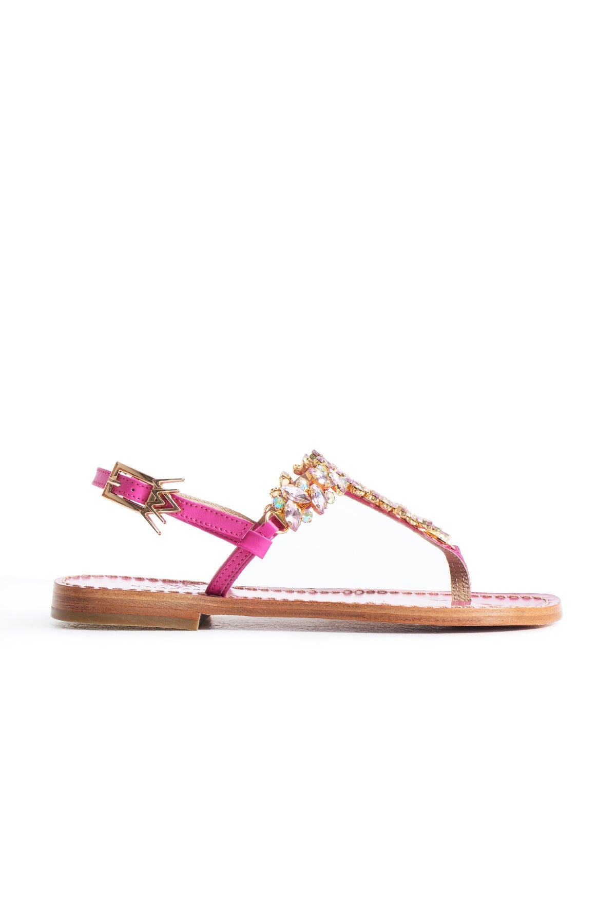 Maia Sette Crystal Sandals - Fuchsia