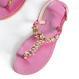 Maia Sette Crystal Sandals - Fuchsia